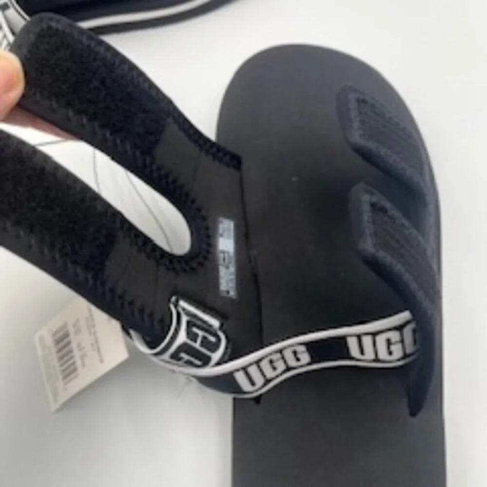 NEW UGG Lennon Sling‎ back Sandals Unisex Kids Size 5 Shoes Neoprene Adjustable